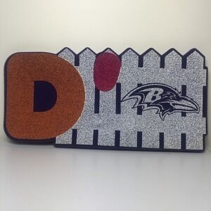 Dunkin Dounuts Baltimore Ravens Game Day Foam Defence Sign Football